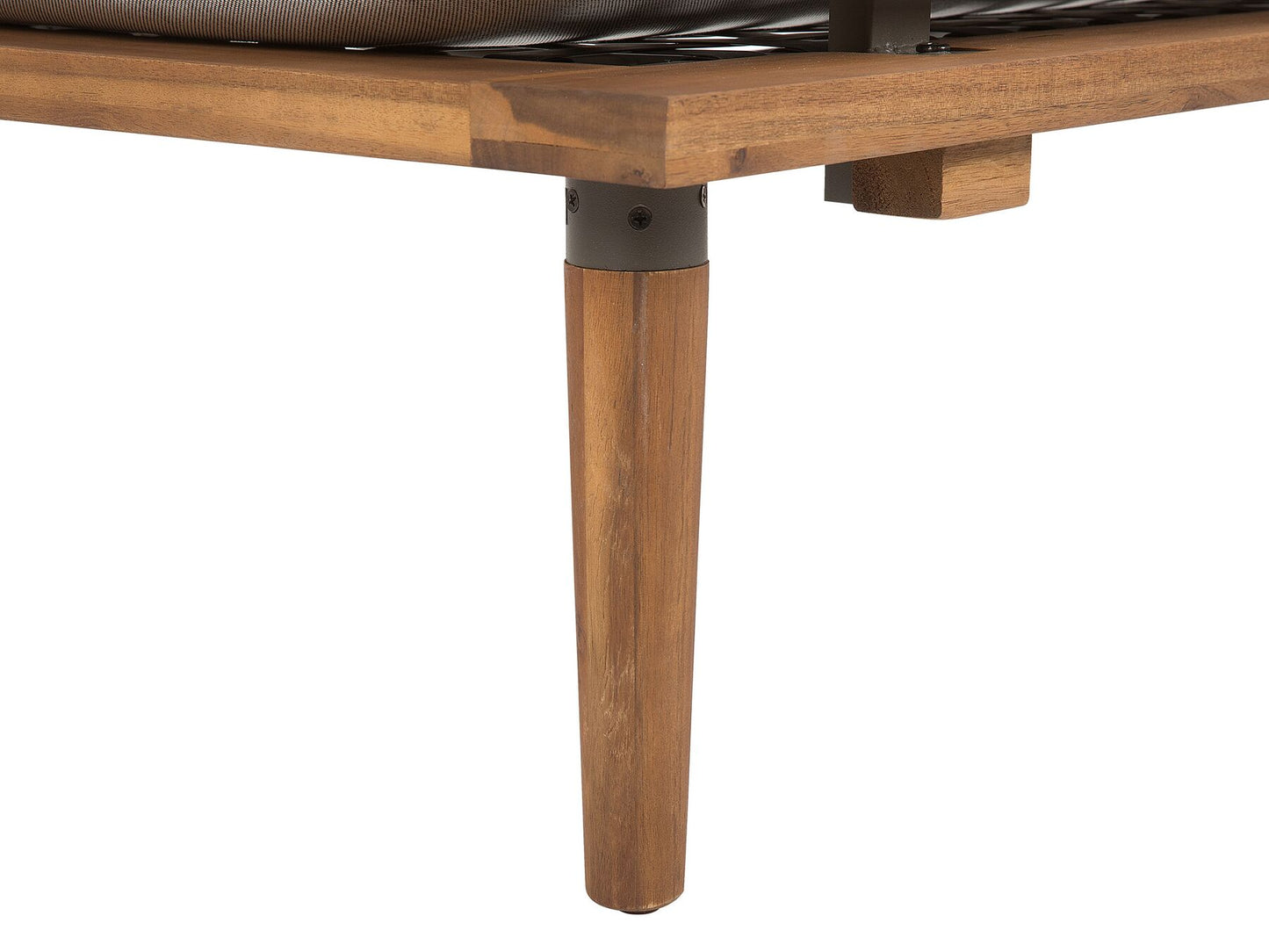 Garden Lounge Set with Table 4 Seater FRASCATI Modular Certified Acacia Wood Light Grey