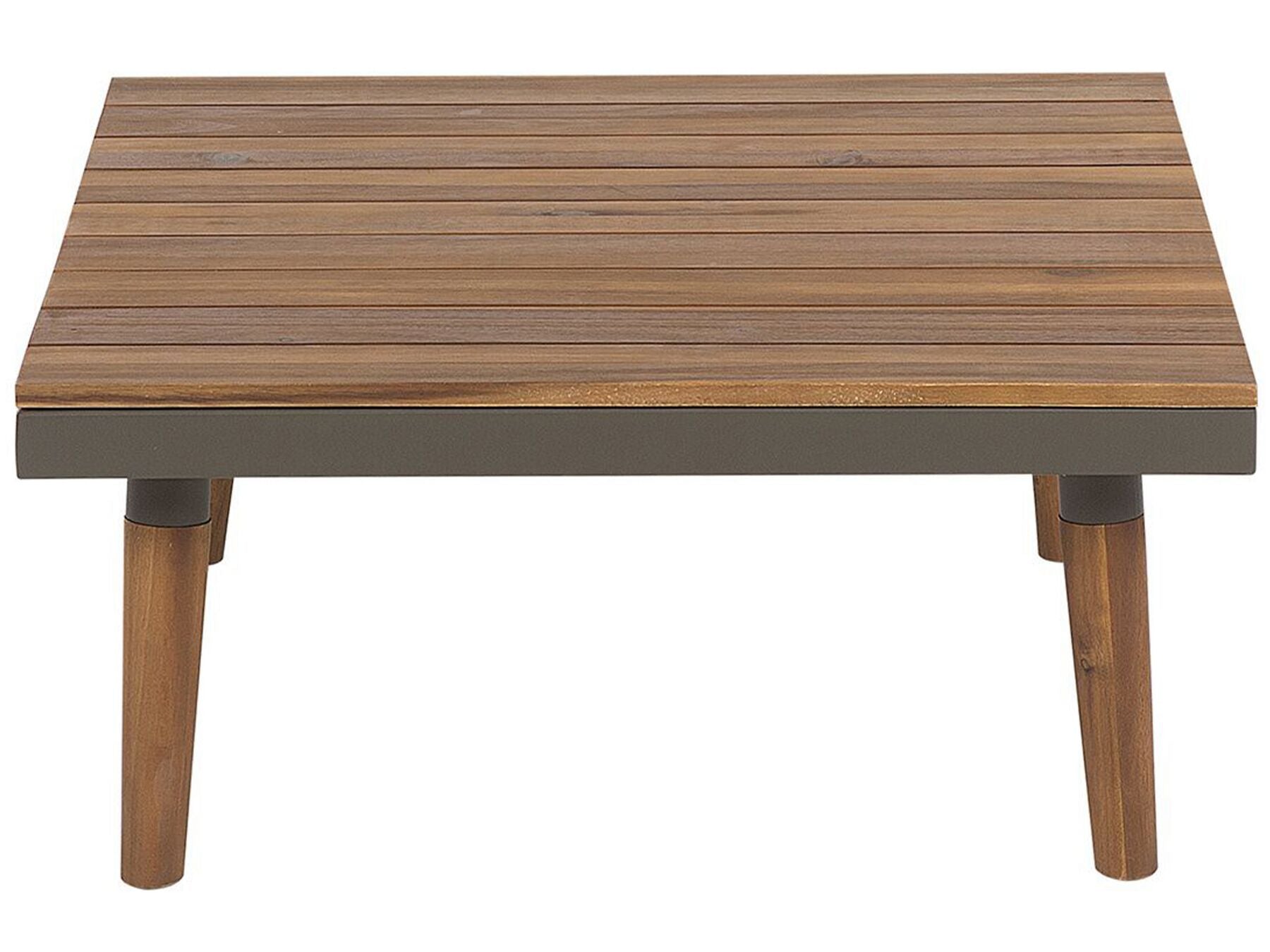 Garden Corner Sofa with Table 5 Seater CORATO Acacia Wood Grey