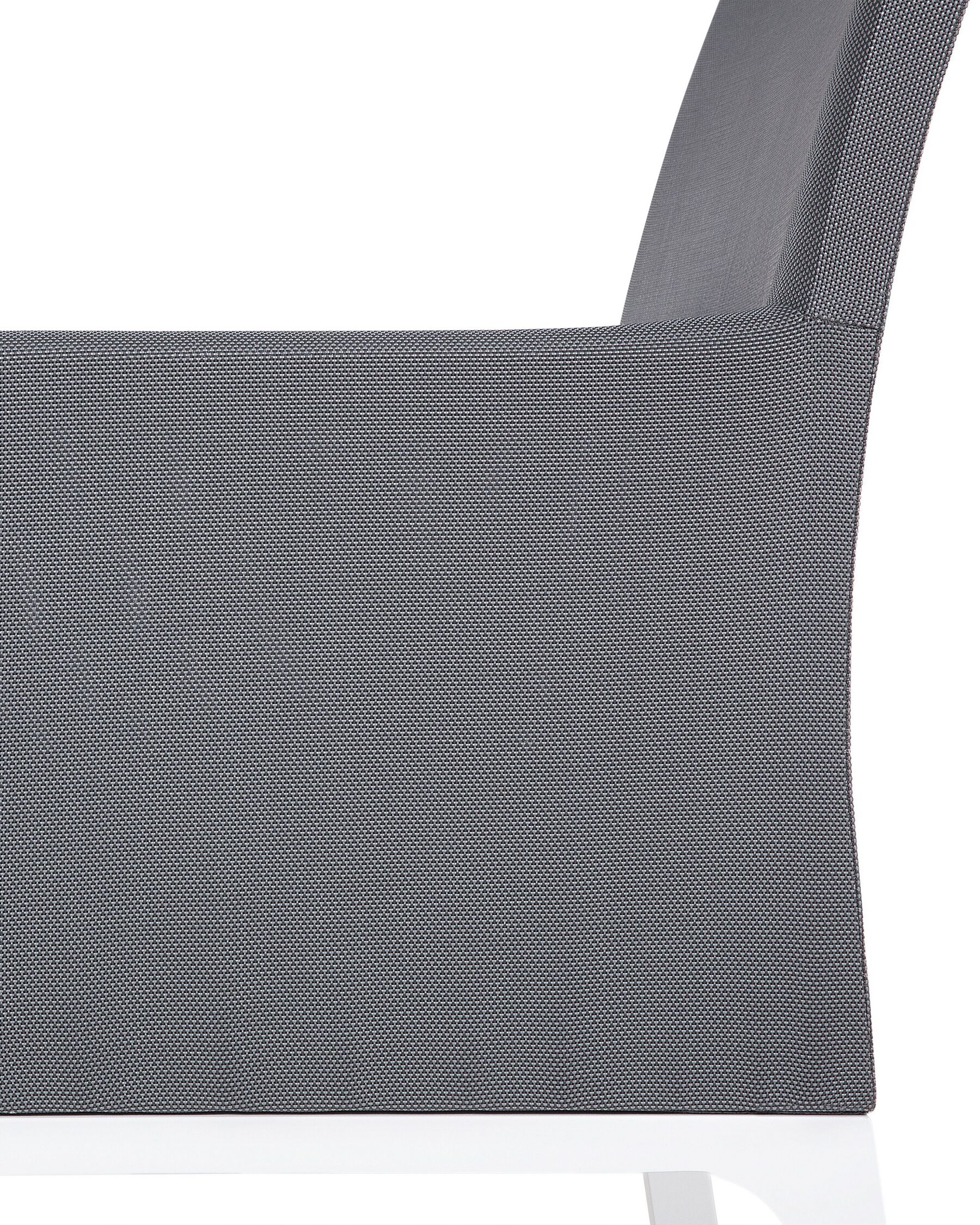 Set of 2 Garden Chairs with Cushions BACOLI Fabric Dark Grey