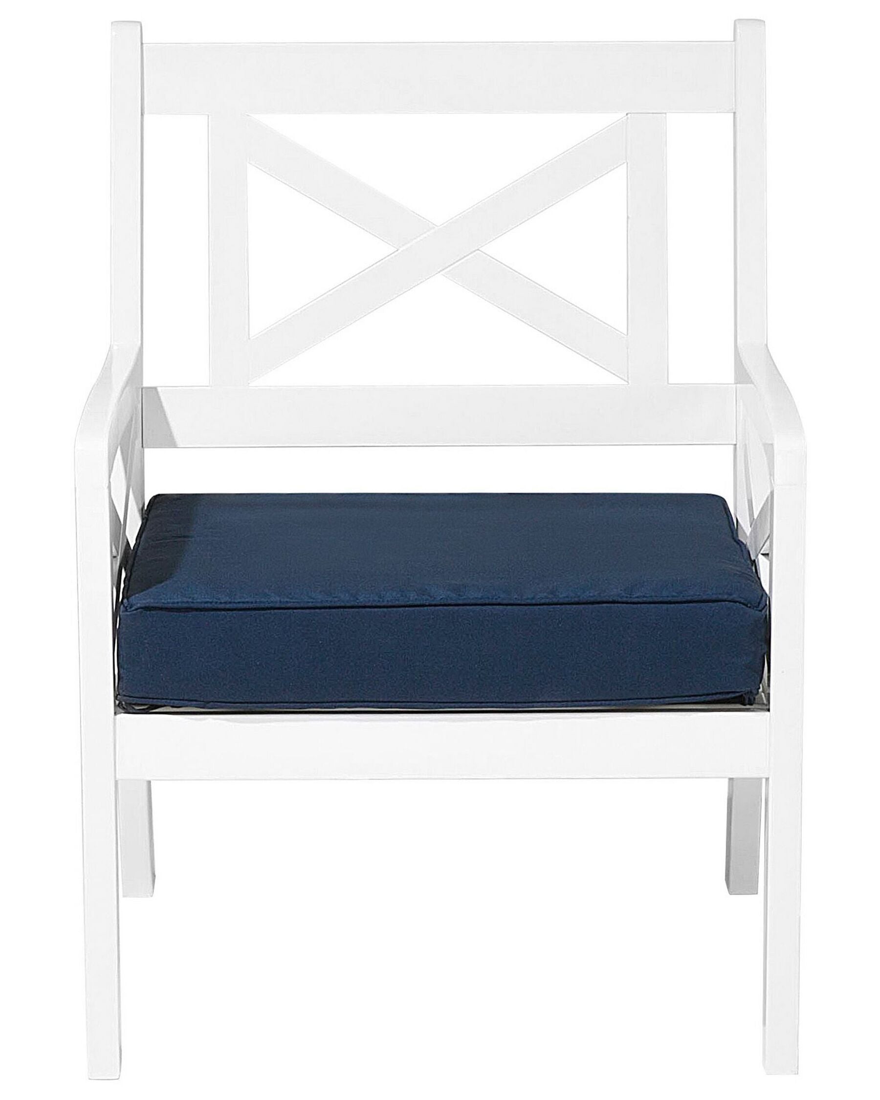 Garden Chair BALTIC Acacia Wood Navy Blue