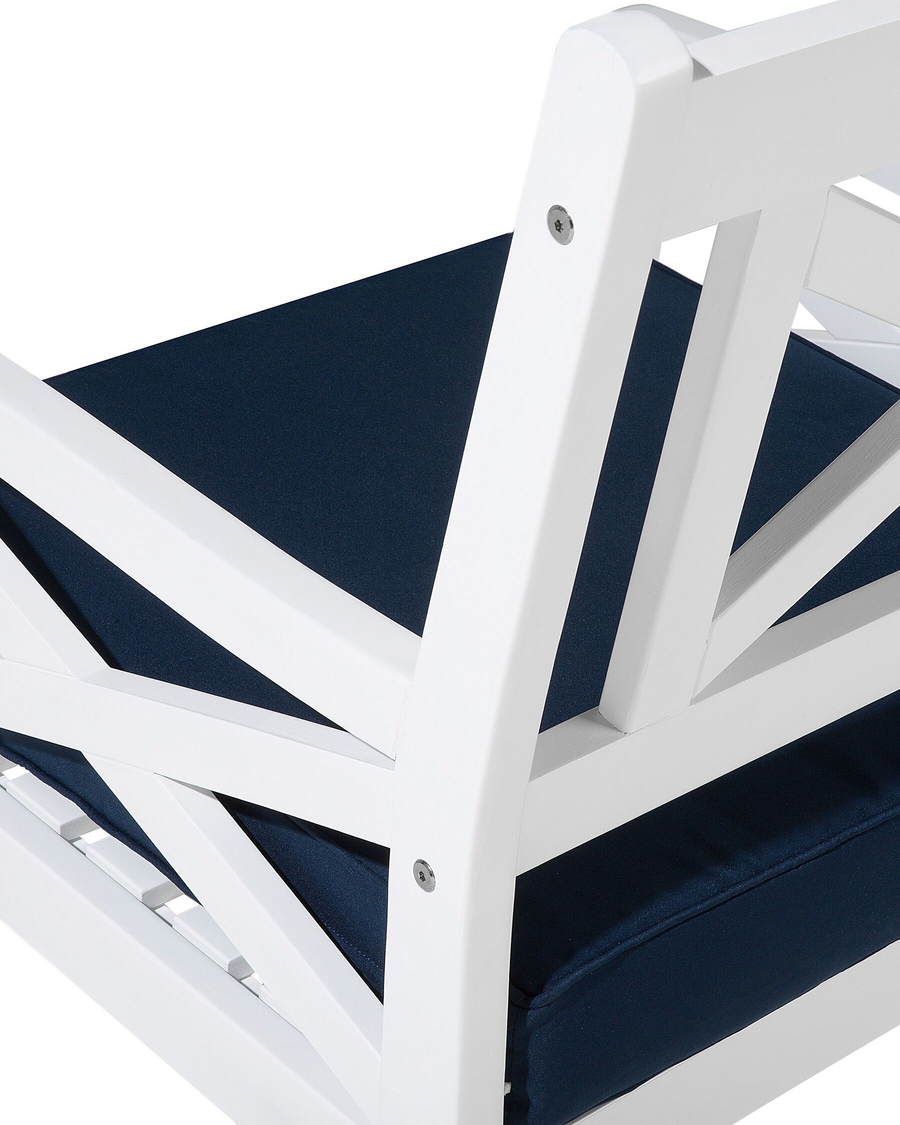 Garden Chair BALTIC Acacia Wood Navy Blue