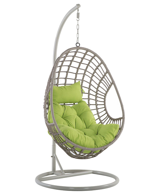 Hanging Chair with Stand ARPINO PE Rattan Beige