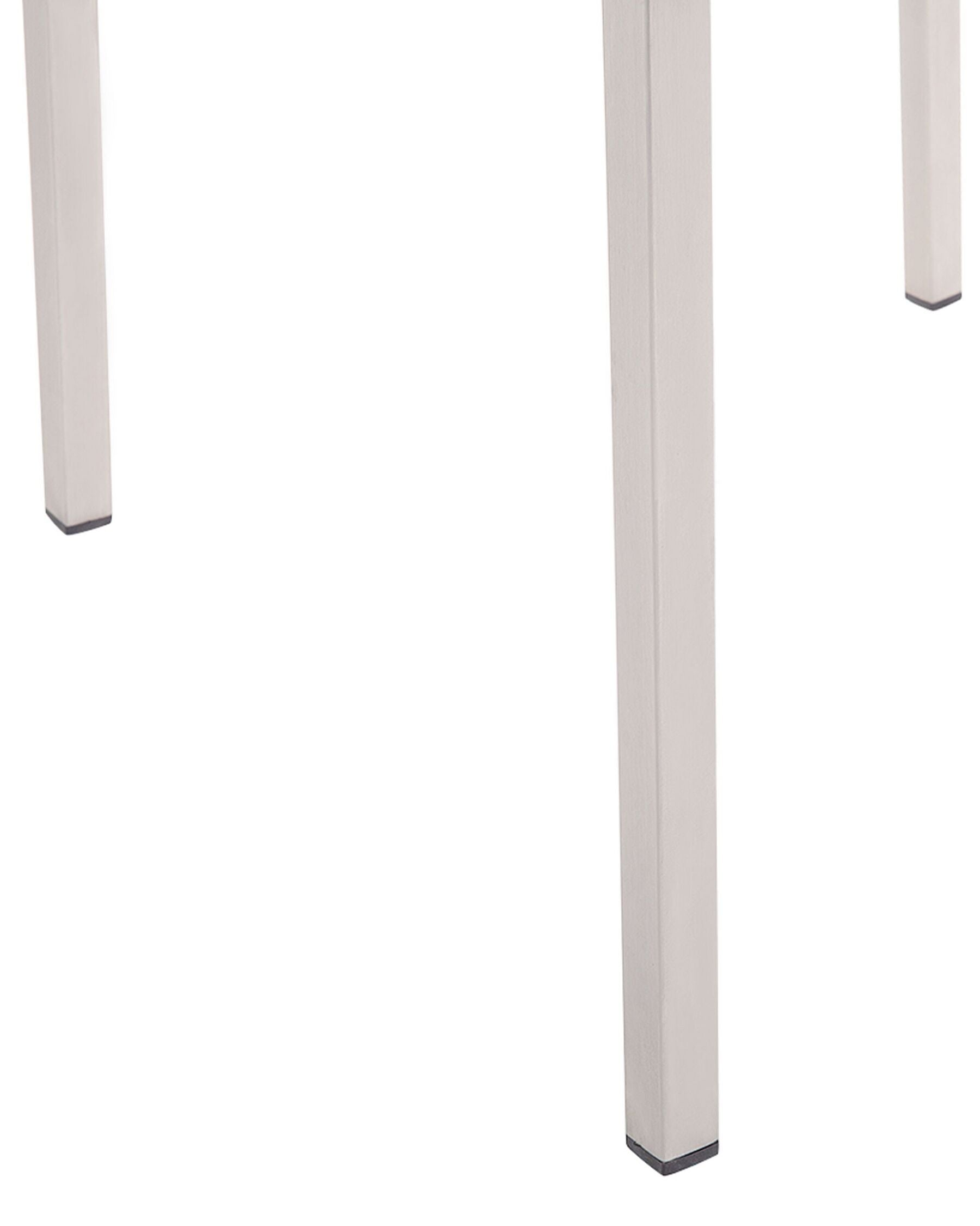 Set of 6 Garden Chairs GROSSETO Stainless Steel Black