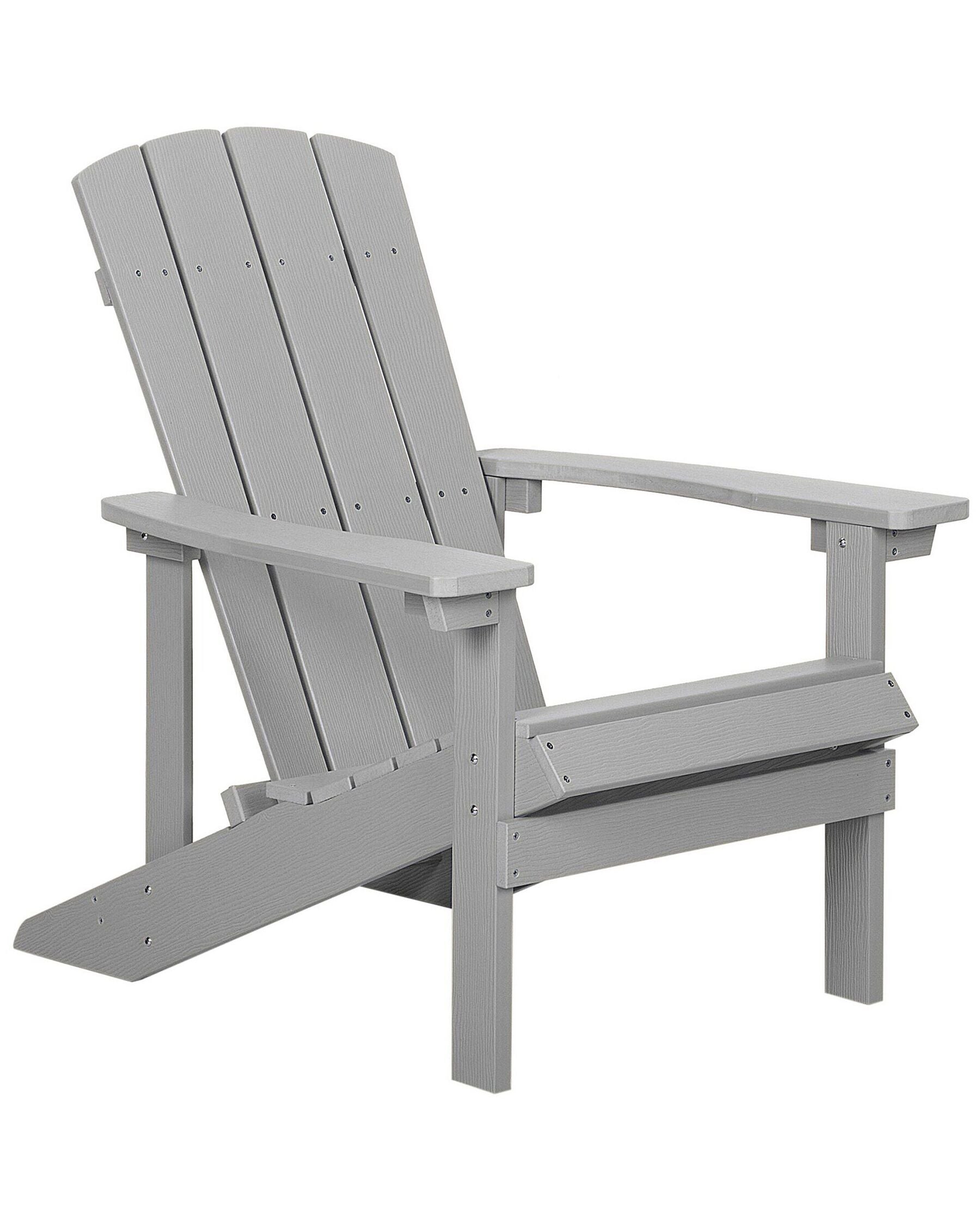 Garden Chair ADIRONDACK Light Grey