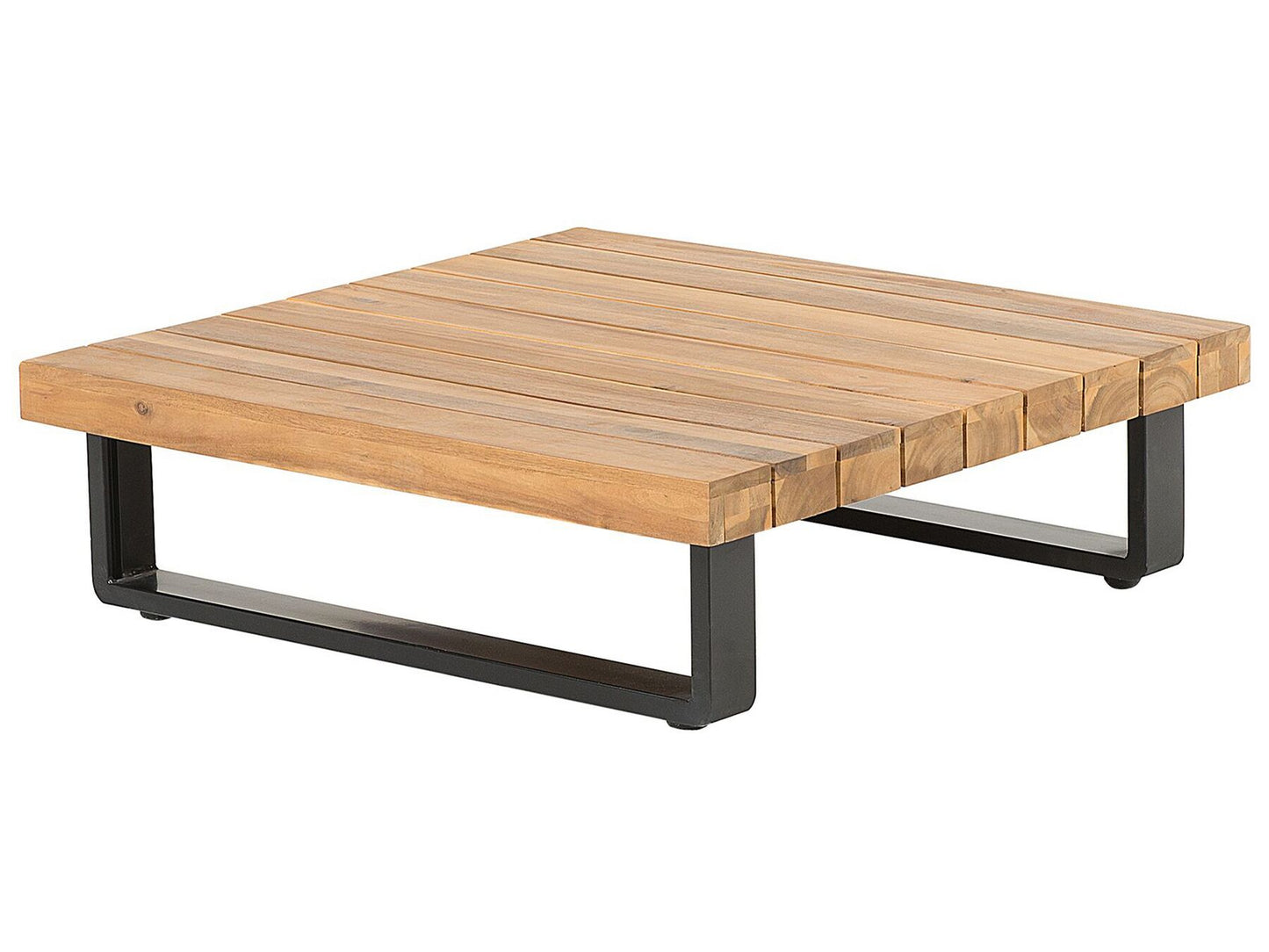 Garden Corner Sofa with Table 5 Seater MYKONOS Right Hand Certified Acacia Wood Dark Grey