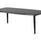 Garden Lounge Set with Table 4 Seater PREVEZA PE Rattan Grey