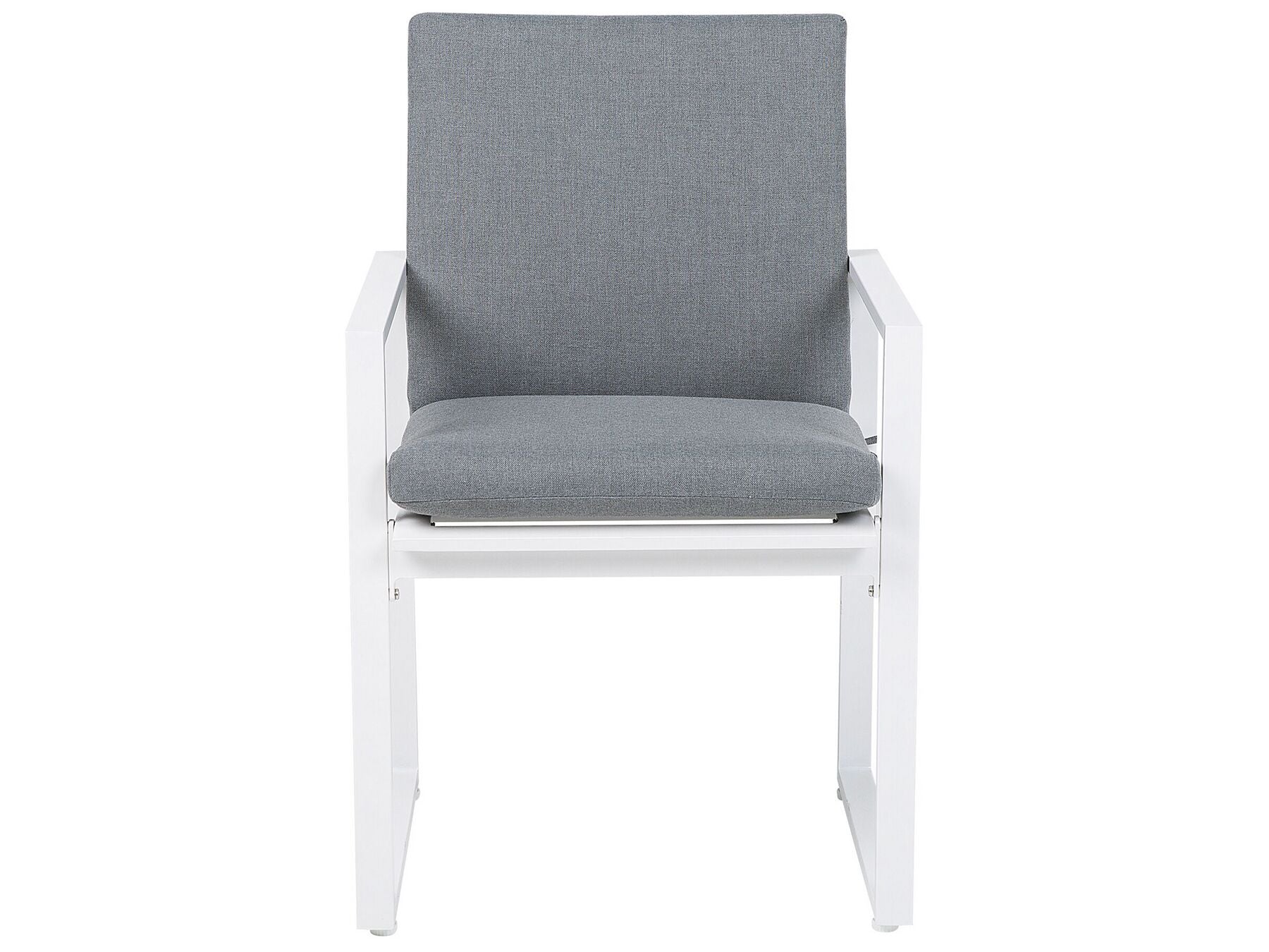 Garden Dining Set 8 Seater PANCOLE with Cushions Metal Grey