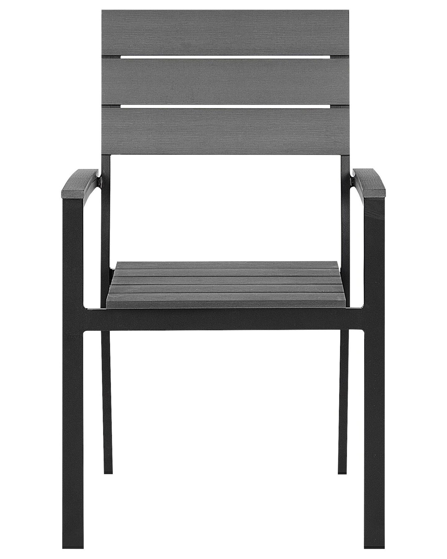 Set of 6 Garden Chairs COMO Grey