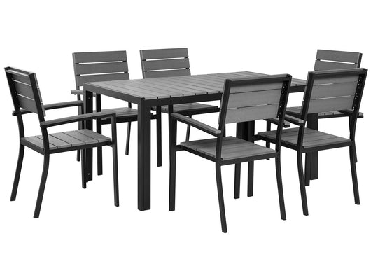 Garden Dining Set 6 Seater COMO Grey
