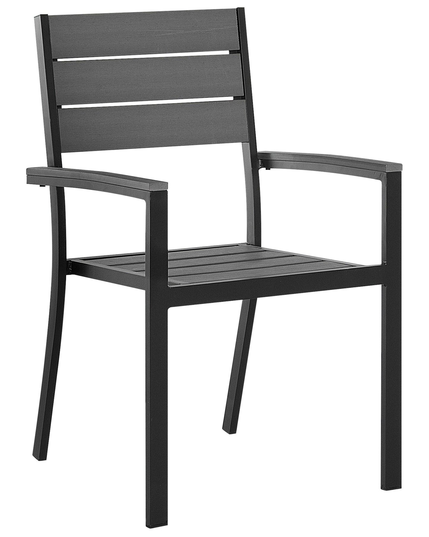 Set of 4 Garden Chairs PRATO Grey