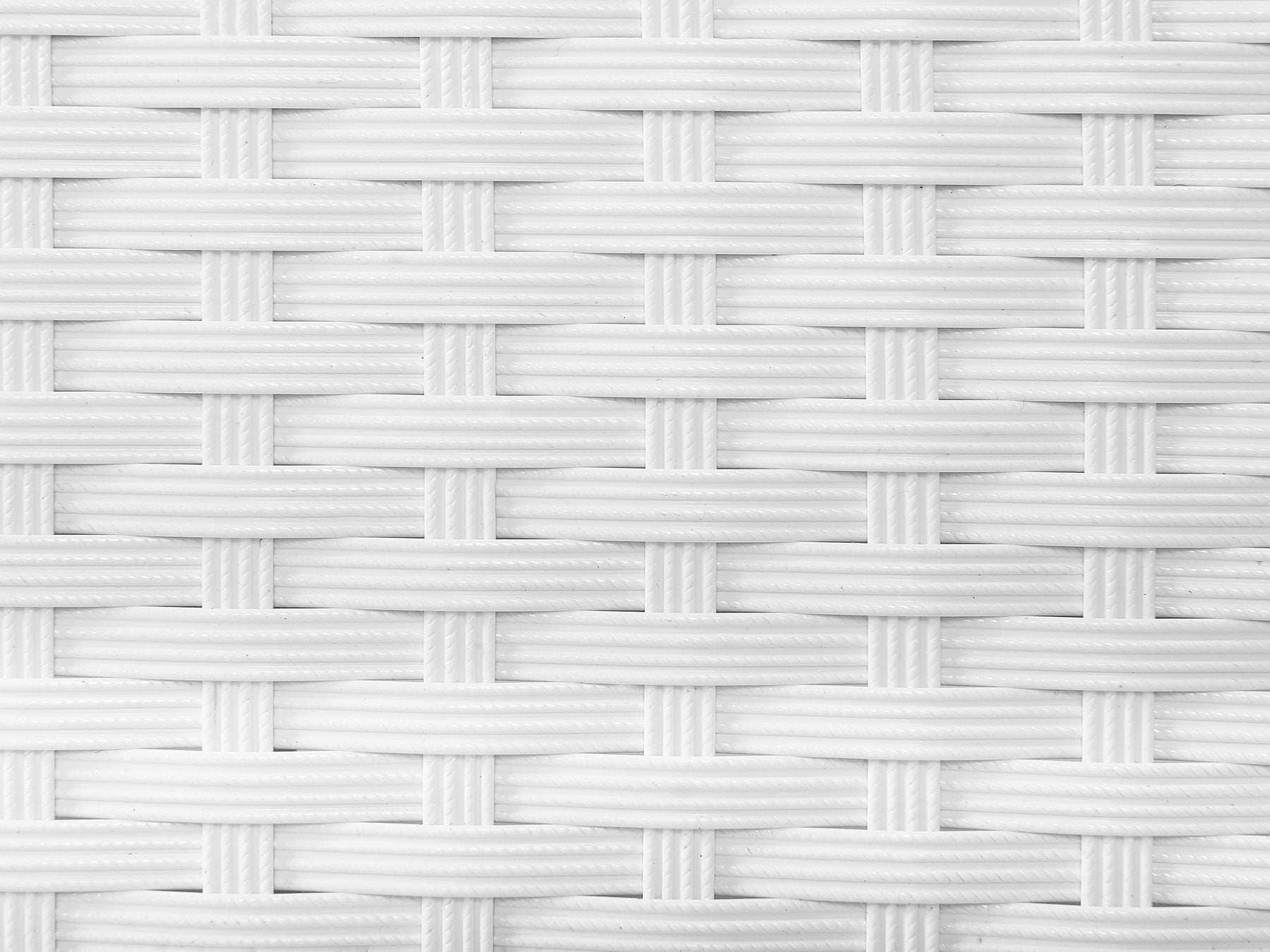 PE Rattan Reclining Sun Lounger White TURIN II