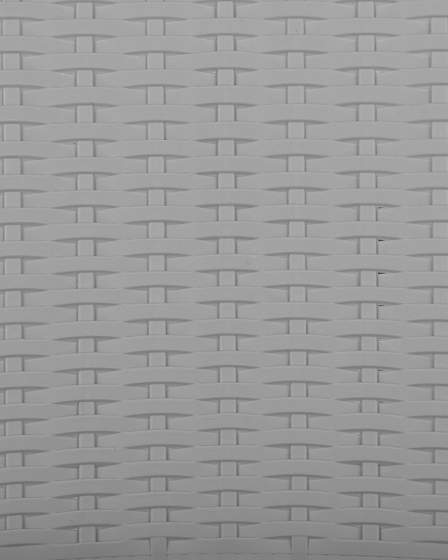 Set of 2 Garden Chairs FOSSANO Synthetic Material Light Grey