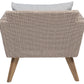 Garden Lounge Set with Table 4 Seater VITTORIA PE Rattan Grey