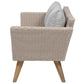Garden Lounge Set with Table 4 Seater VITTORIA PE Rattan Grey