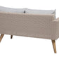 Garden Lounge Set with Table 4 Seater VITTORIA PE Rattan Grey