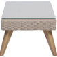 Garden Lounge Set with Table 4 Seater VITTORIA PE Rattan Grey