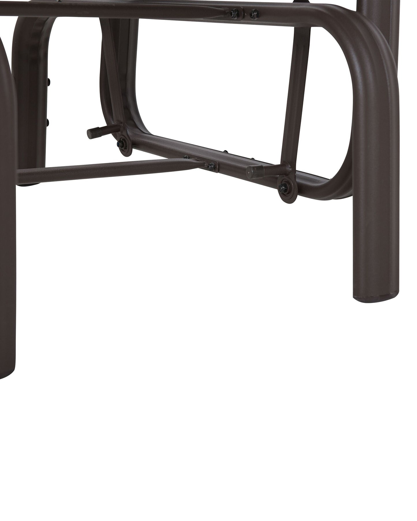 Garden Chair BORGIO Metal Brown/ Grey