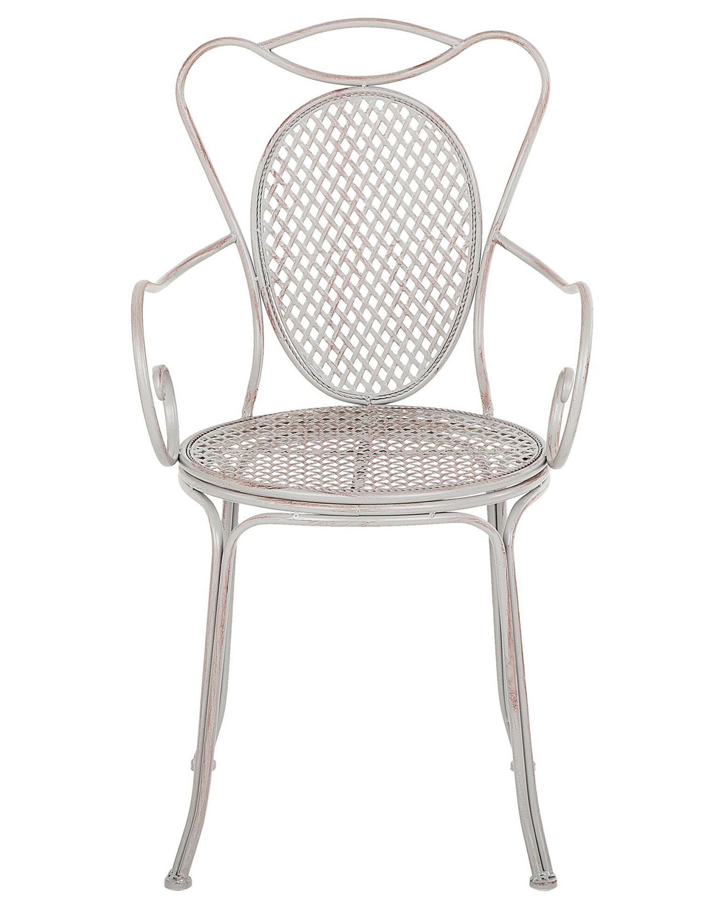 Set of 2 Garden Chairs CILENTO Metal Grey