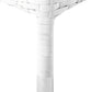 Set of 2 Garden Chairs with Cushions ITALY PE Rattan White
