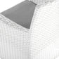 Set of 2 Garden Chairs with Cushions ITALY PE Rattan White