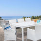 Set of 2 Garden Chairs with Cushions ITALY PE Rattan White