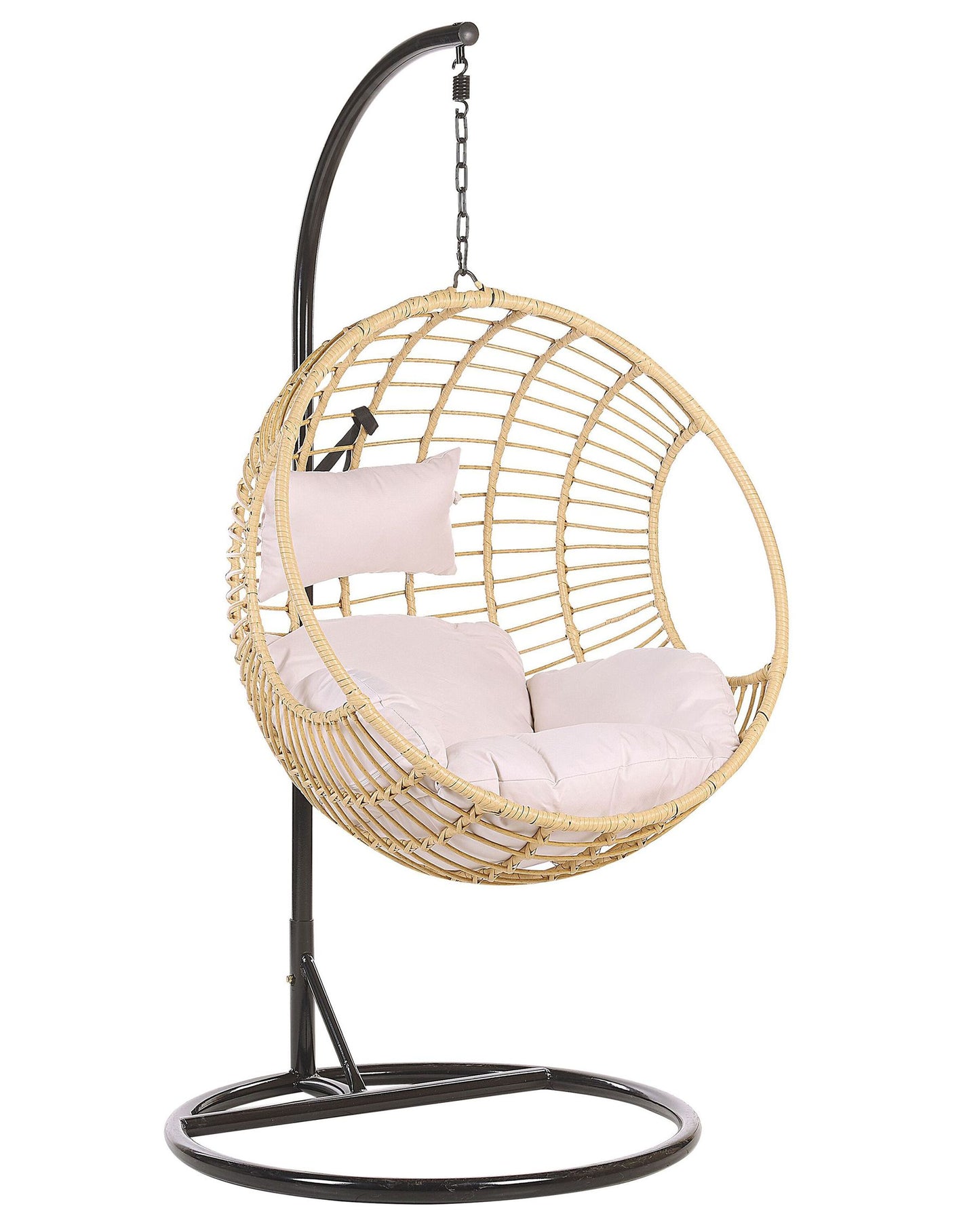 Hanging Chair with Stand Rattan Natural