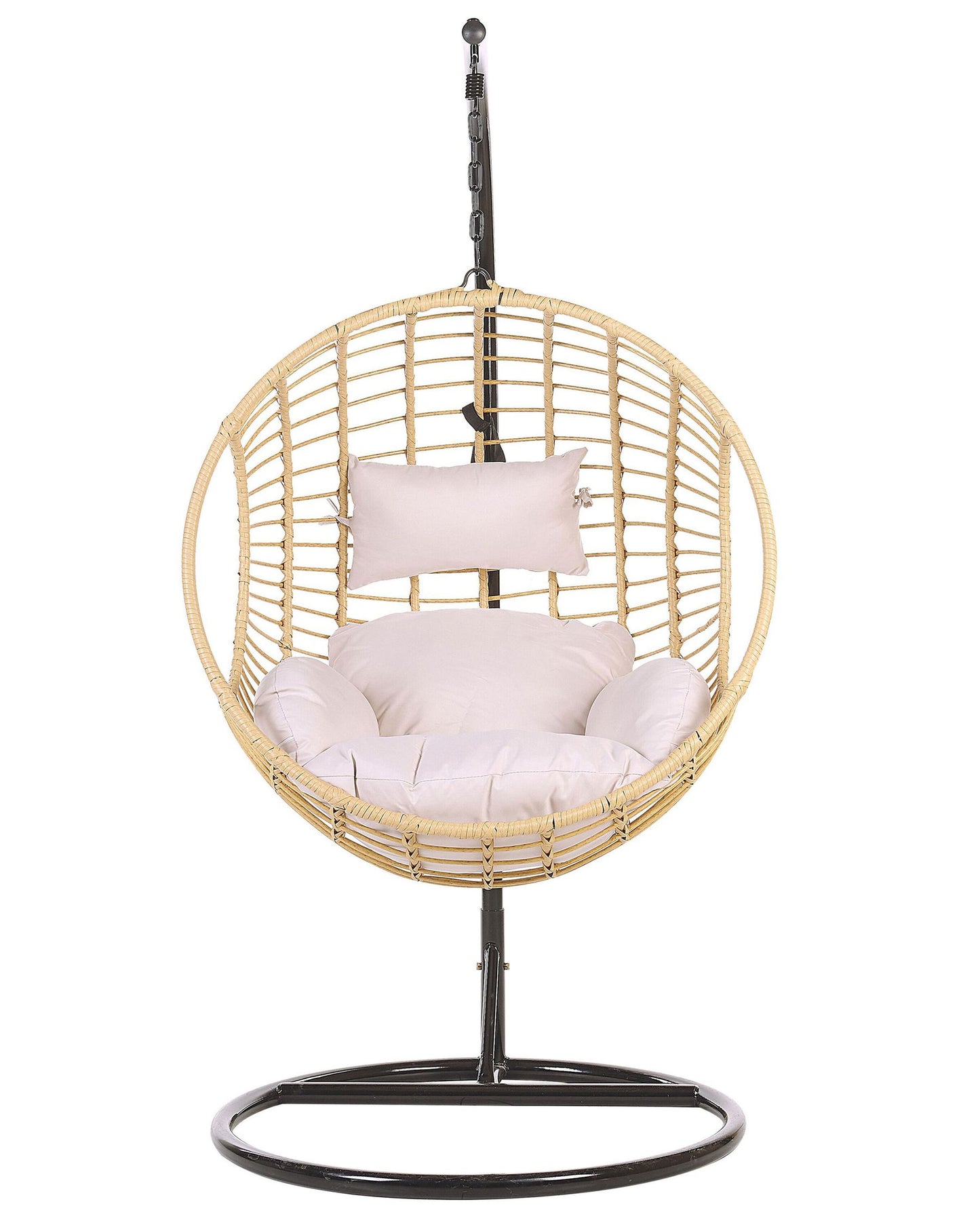 Hanging Chair with Stand Rattan Natural