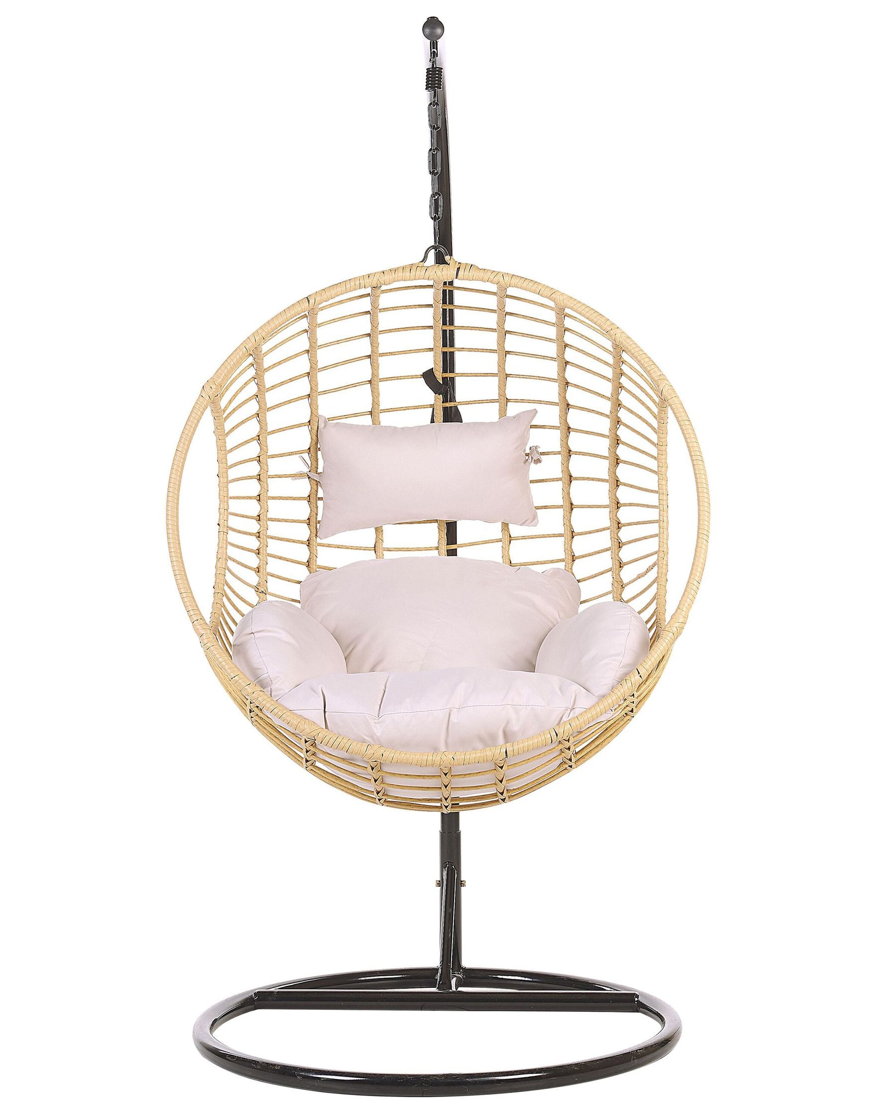 Hanging Chair with Stand Rattan Natural