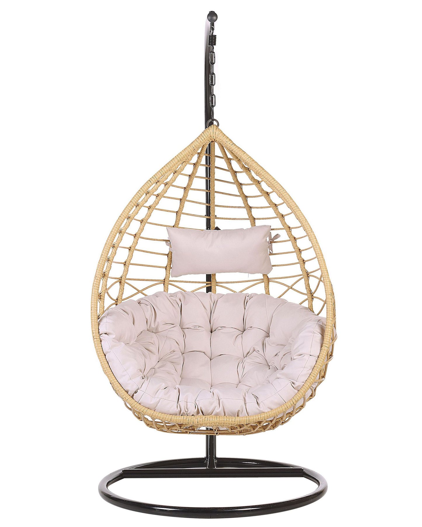 Hanging Chair with Stand ARSITA PE Rattan Natural
