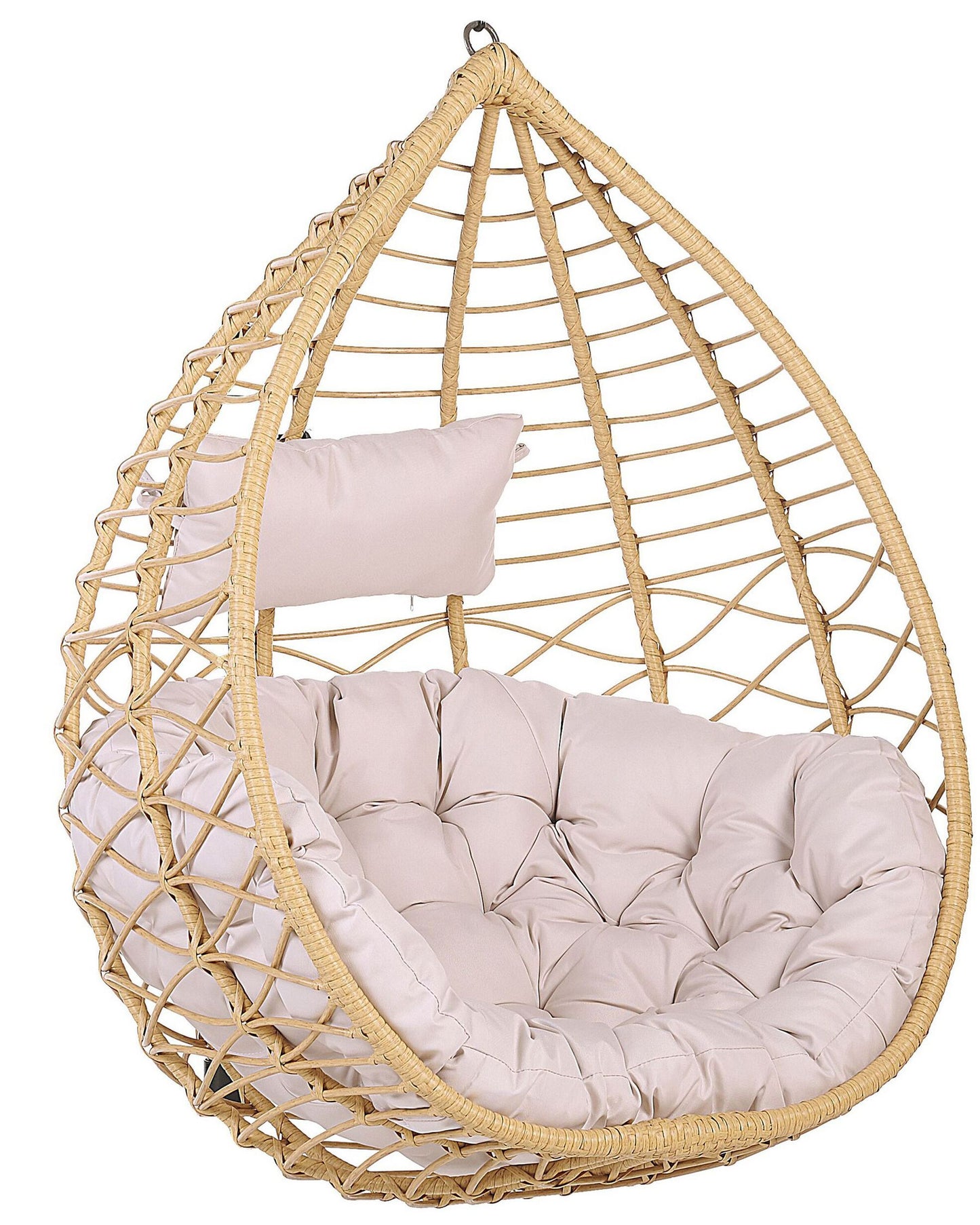 Hanging Chair with Stand ARSITA PE Rattan Natural