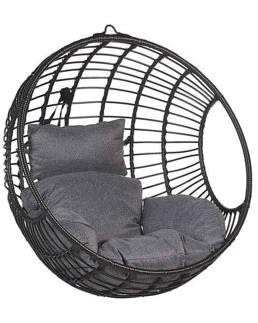 Hanging Chair ASPIO PE Rattan Black