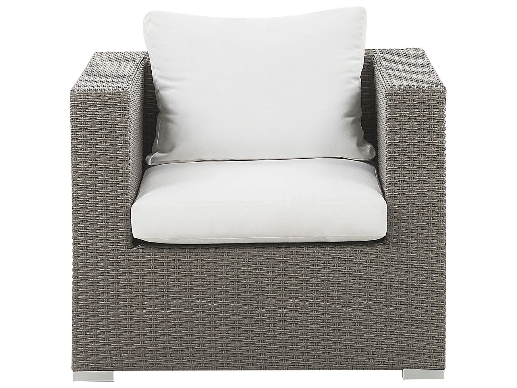 Garden Lounge Set with Table 8 Seater MAESTRO Modular PE Rattan Taupe