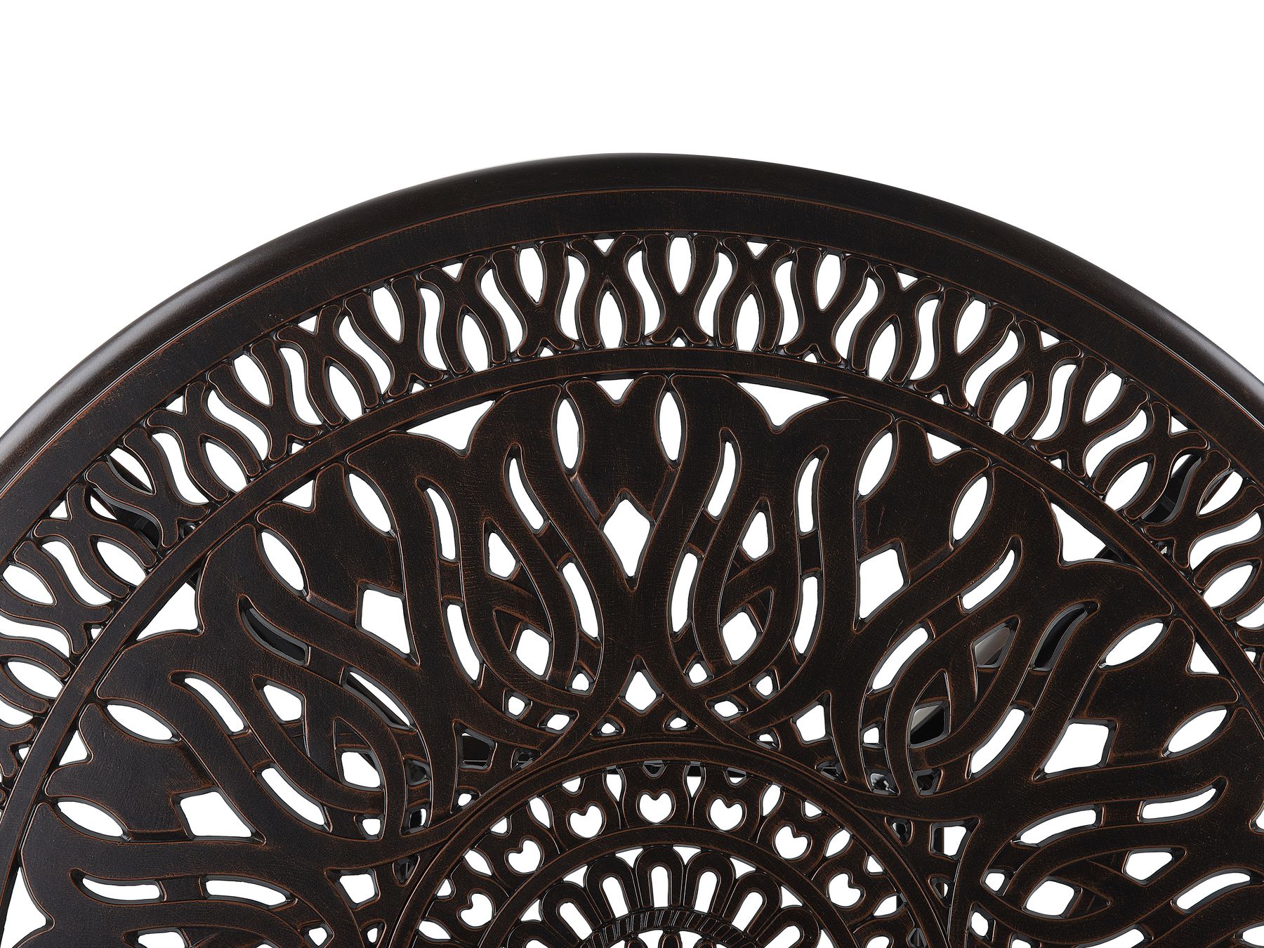 Garden Dining Set 4 Seater ANCONA with Cushions Metal Dark Brown