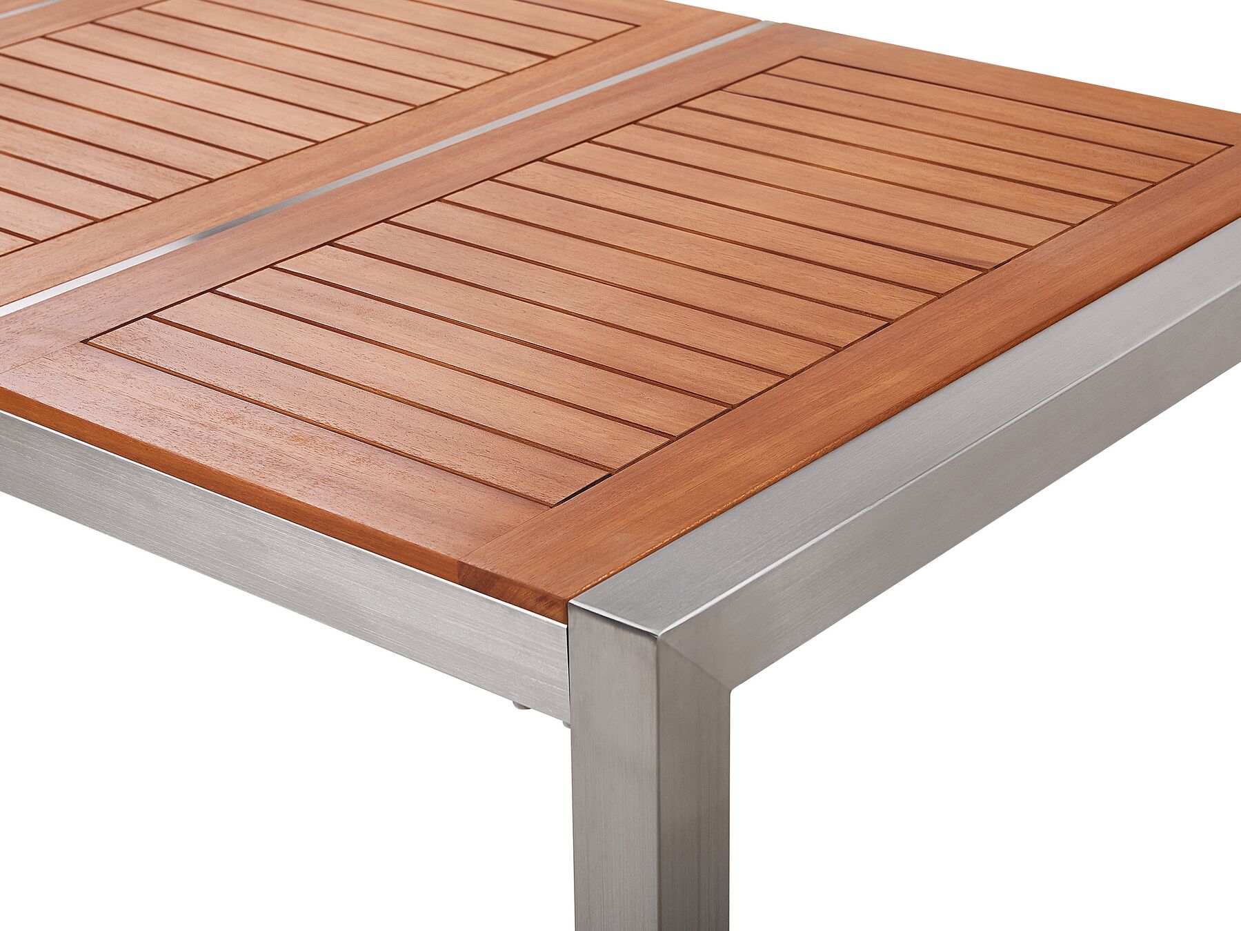 Garden Dining Set 6 Seater GROSSETO Eucalyptus Wood Brown/ Grey