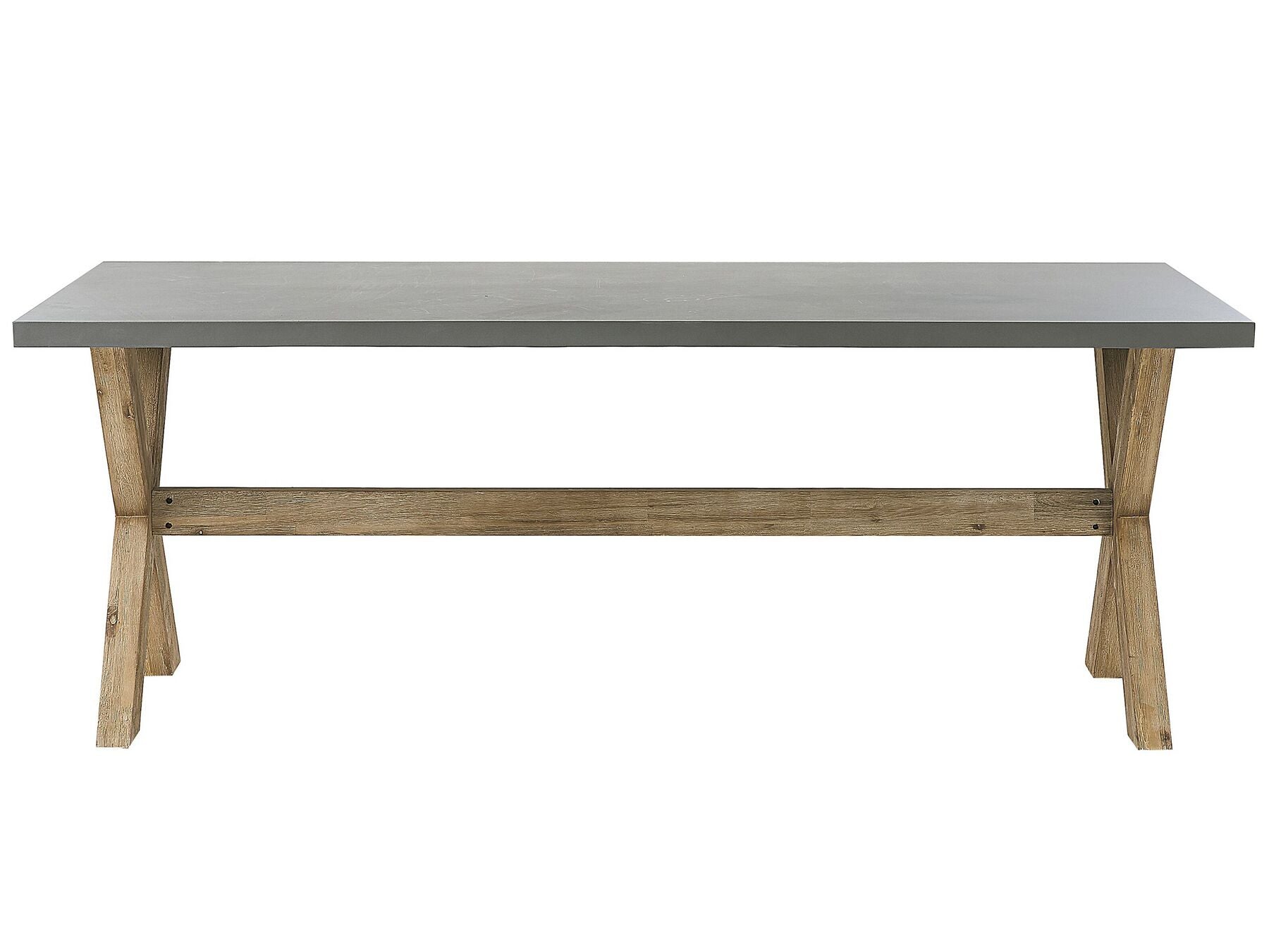 garden dining set 6 seater olbia with cushions concrete beige