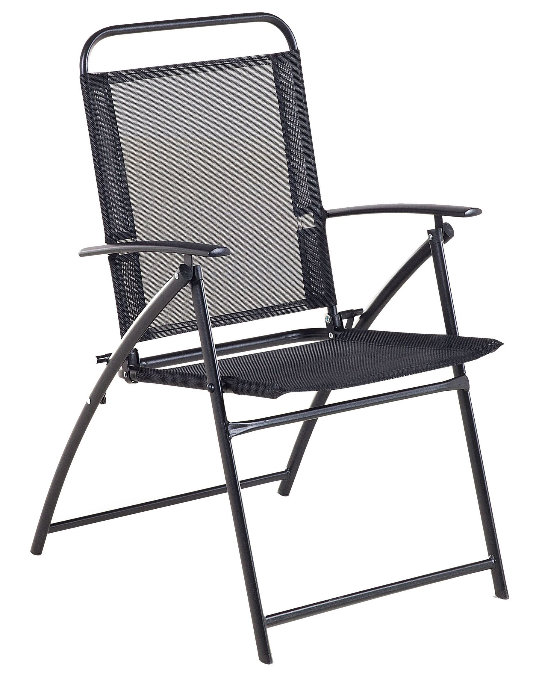 Set of 6 Garden Chairs LIVO Metal Black