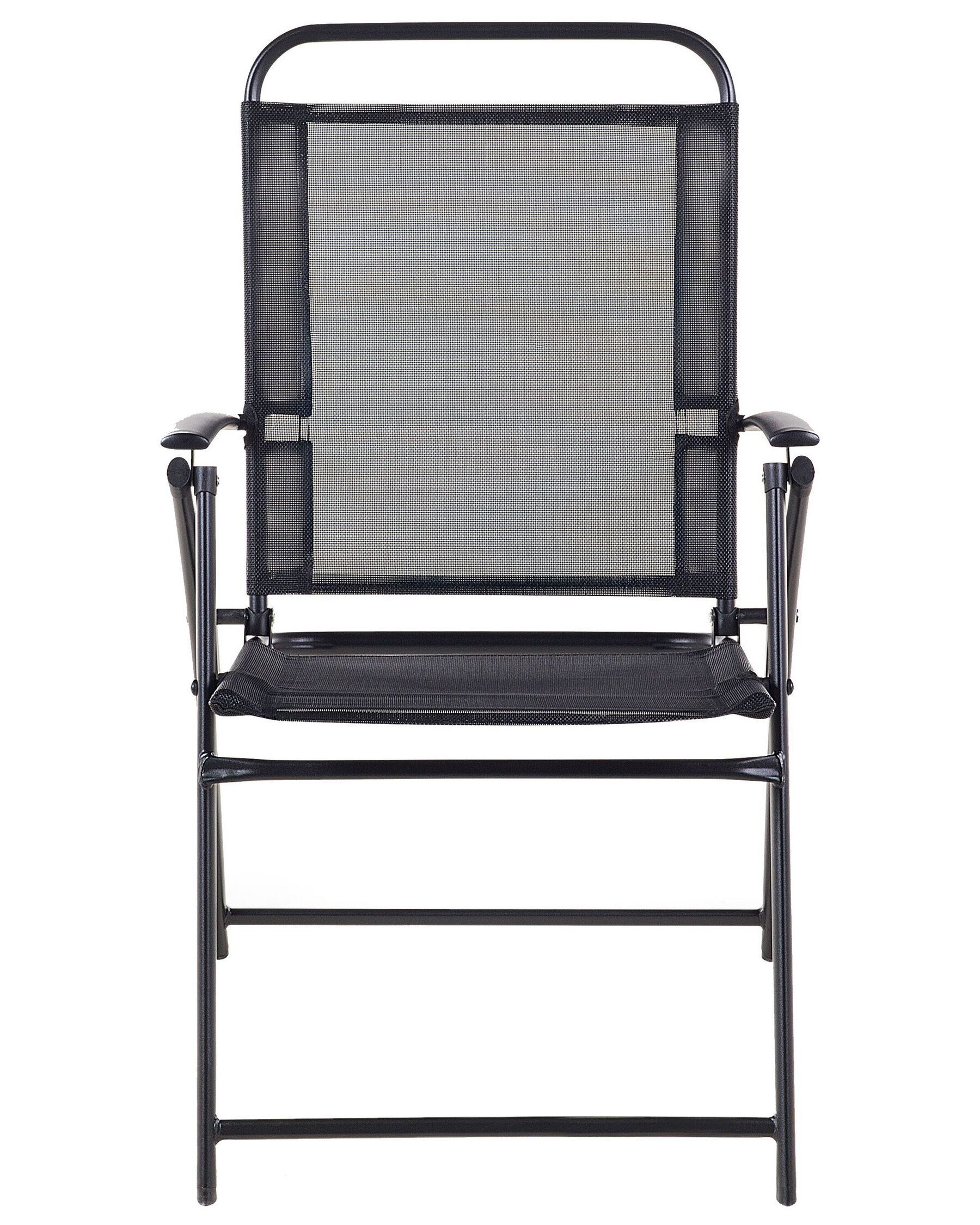 Set of 6 Garden Chairs LIVO Metal Black