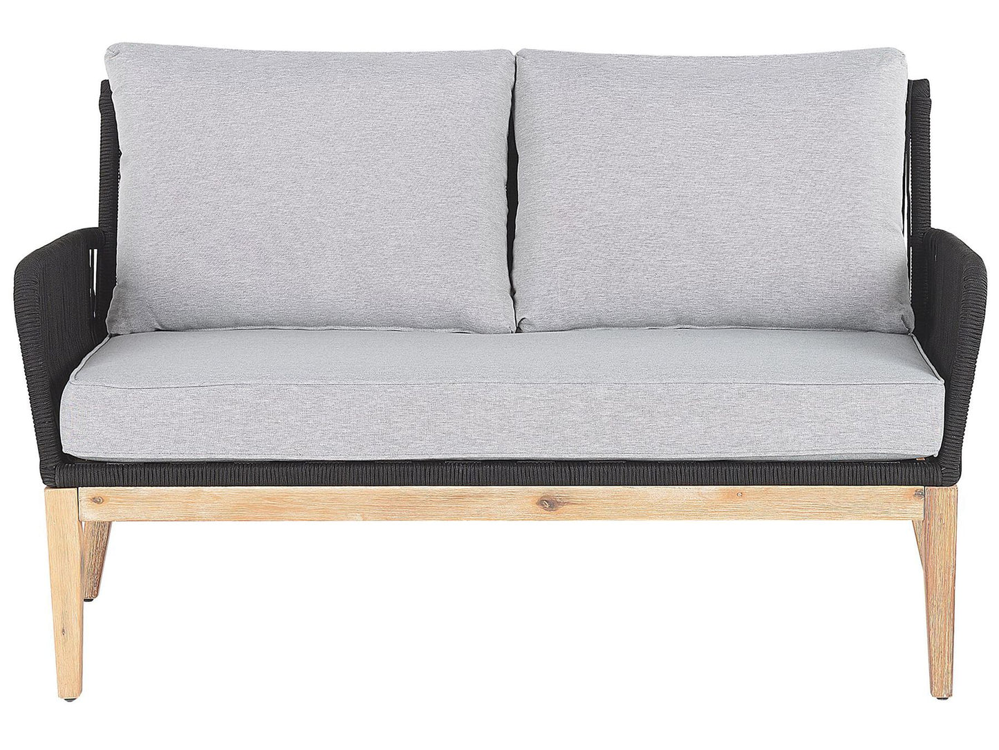 Garden Lounge Set with Table 4 Seater MERANO Acacia Wood Grey
