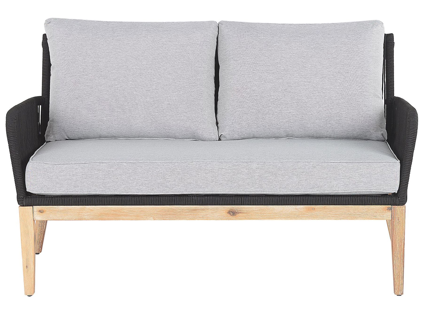 Garden Lounge Set with Table 4 Seater MERANO Acacia Wood Grey
