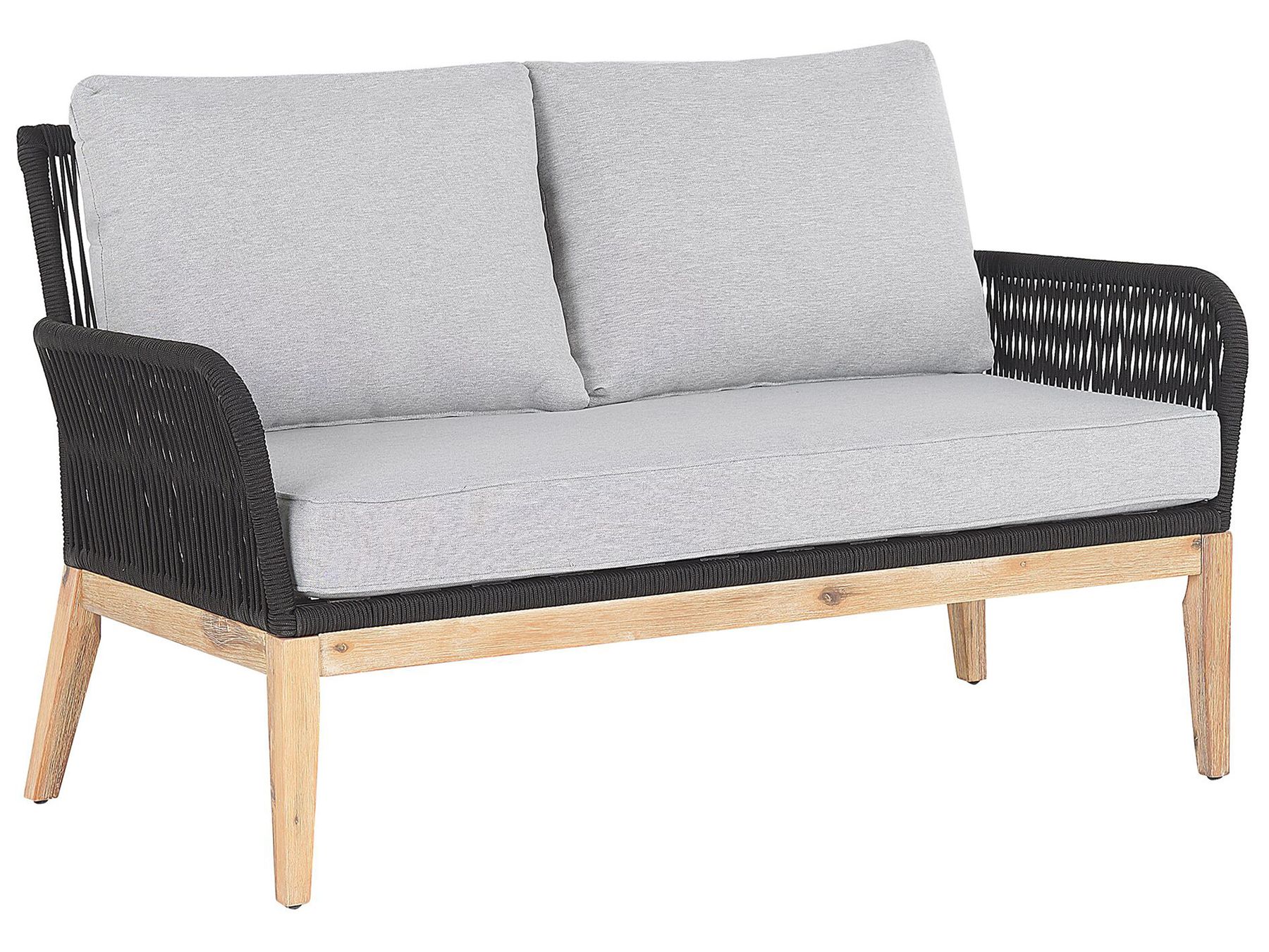 Garden Lounge Set with Table 4 Seater MERANO Acacia Wood Grey