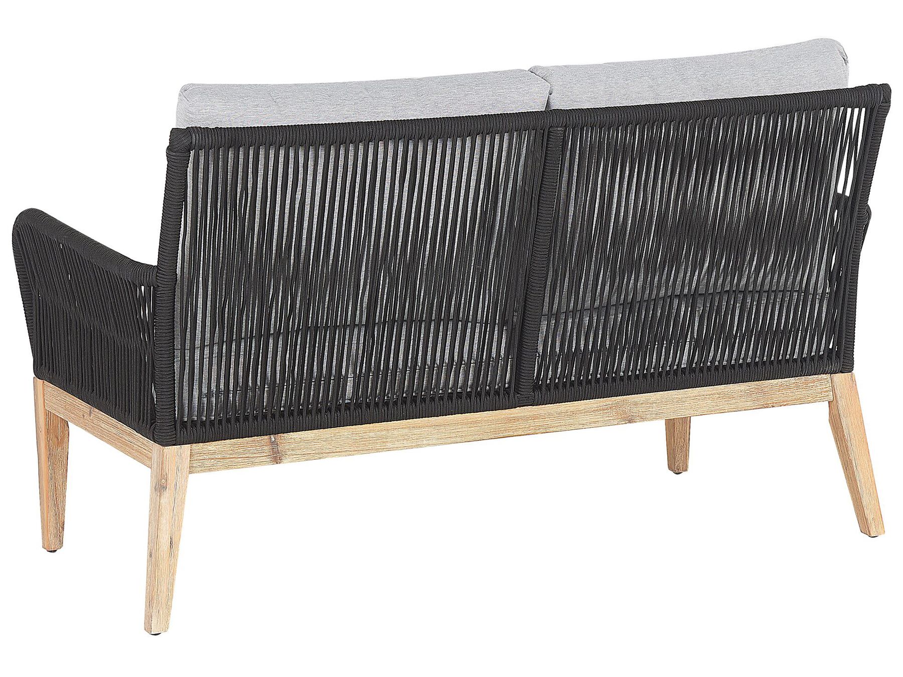 Garden Lounge Set with Table 4 Seater MERANO Acacia Wood Grey