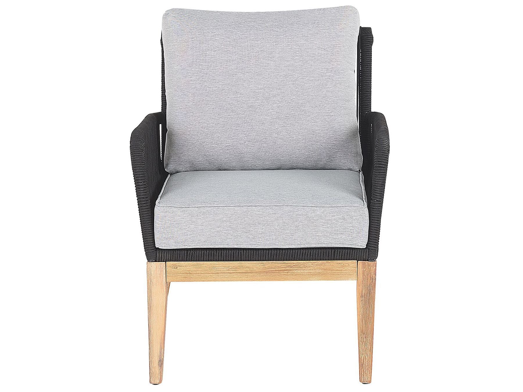 Garden Lounge Set with Table 4 Seater MERANO Acacia Wood Grey