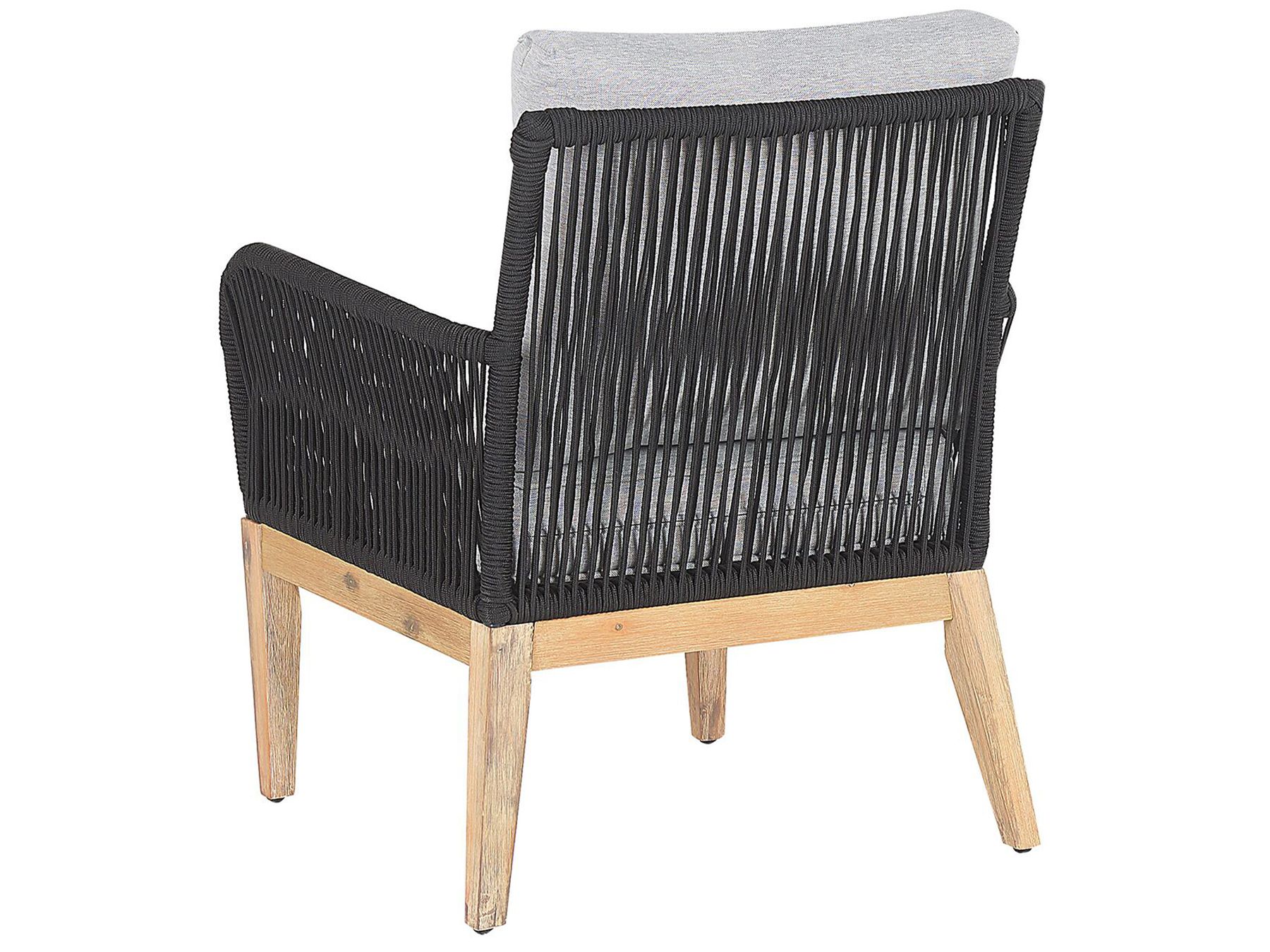 Garden Lounge Set with Table 4 Seater MERANO Acacia Wood Grey