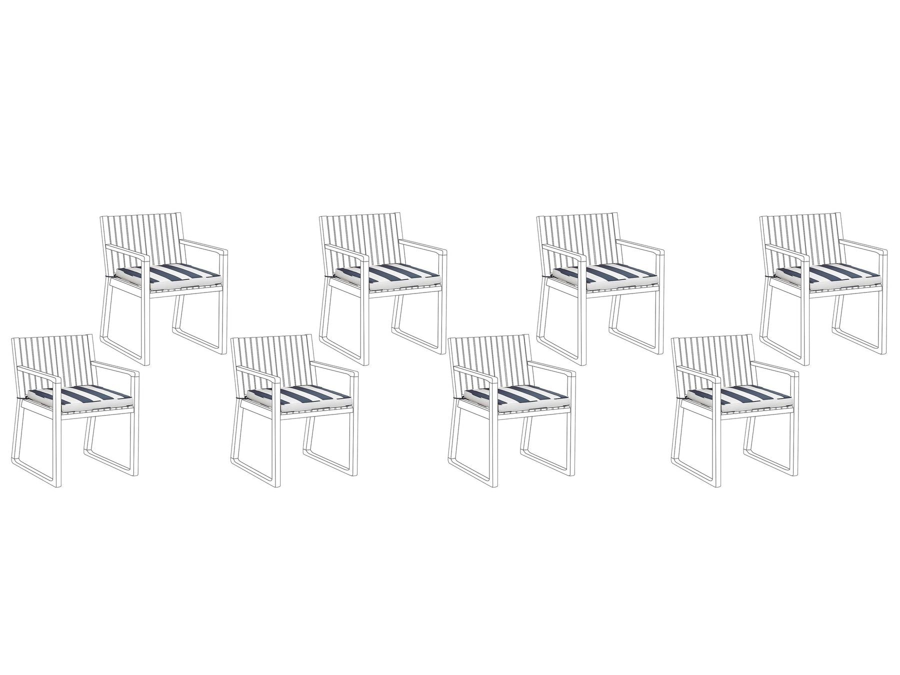 Garden Chair SASSARI Acacia Wood Brown