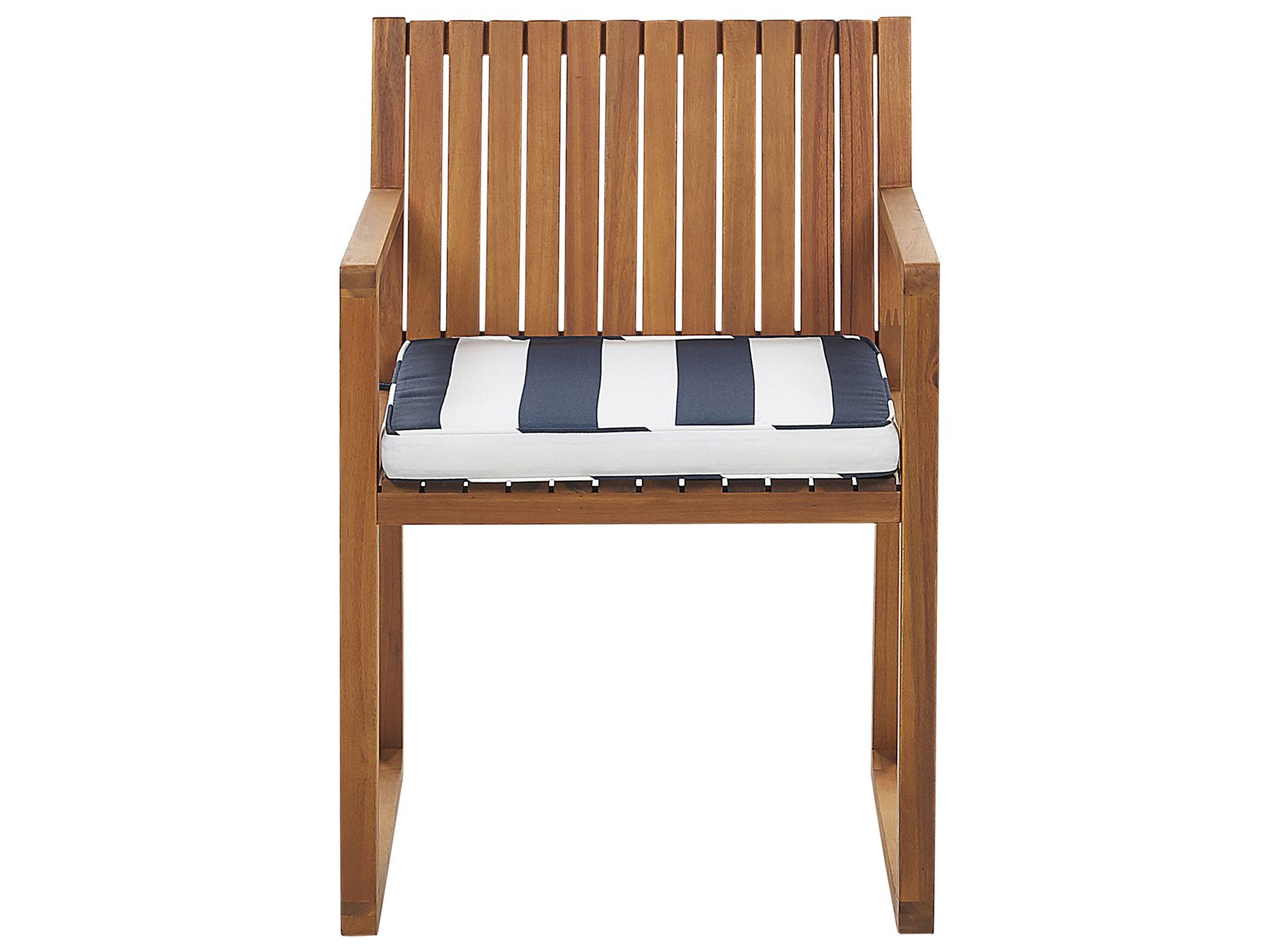 Garden Dining Set 8 Seater SASSARI with Cushions Acacia Wood Navy Blue