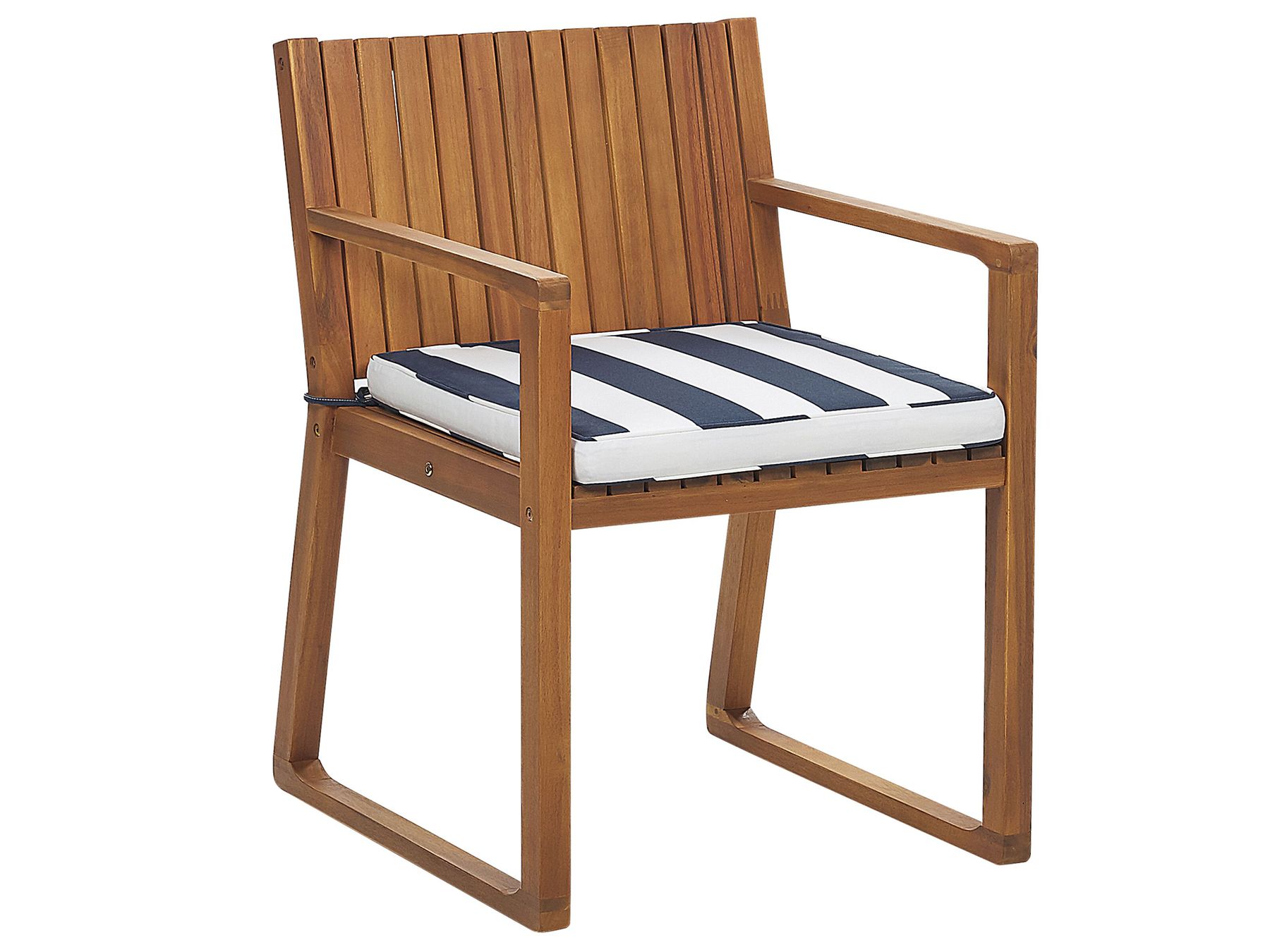 Garden Dining Set 8 Seater SASSARI with Cushions Acacia Wood Navy Blue