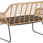 Garden Lounge Set with Table 4 Seater MINORI PE Rattan Beige