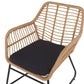 Garden Lounge Set with Table 4 Seater MINORI PE Rattan Beige