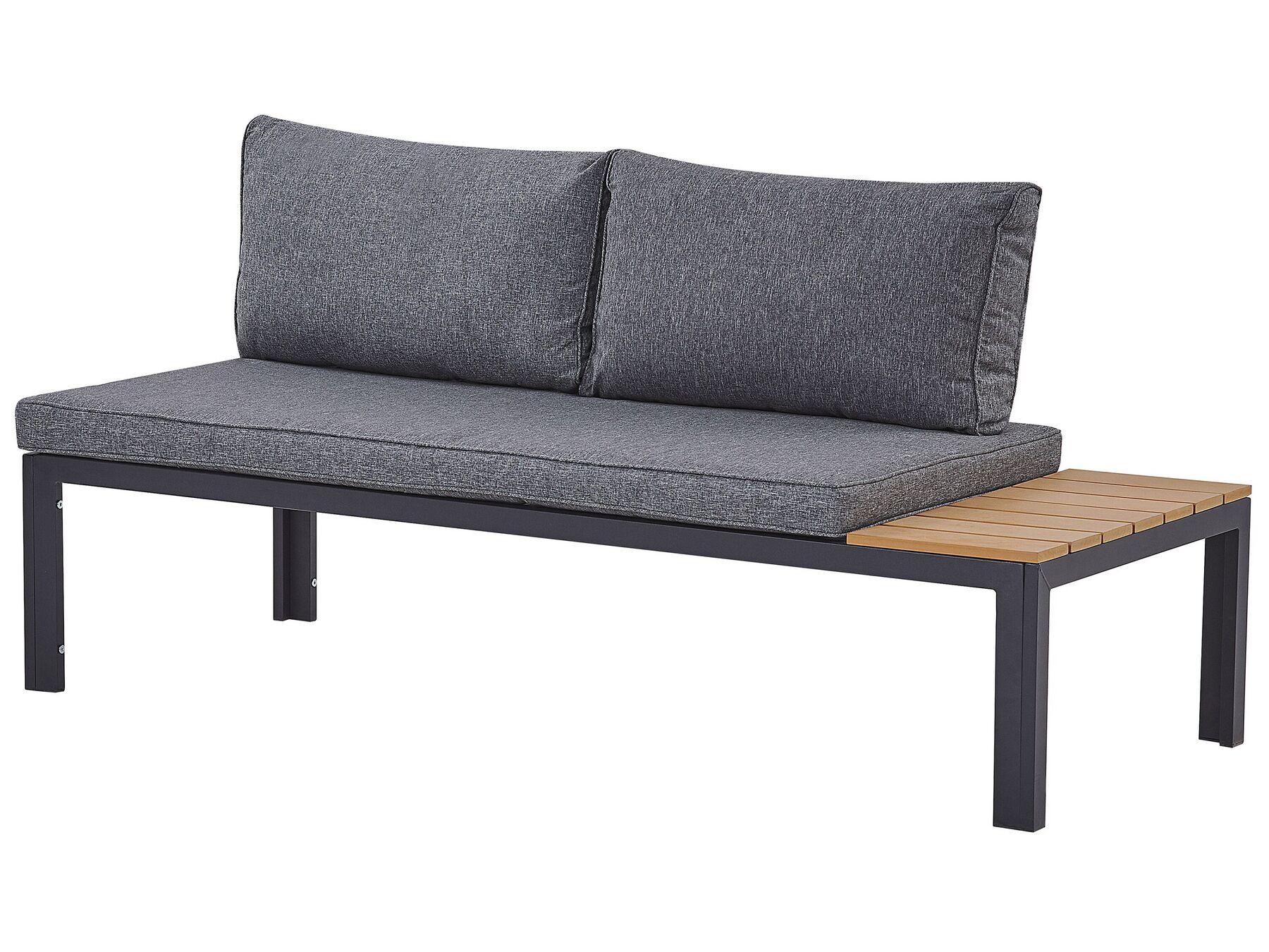 Garden Corner Sofa with Table 4 Seater PIENZA Right Hand Modular Grey