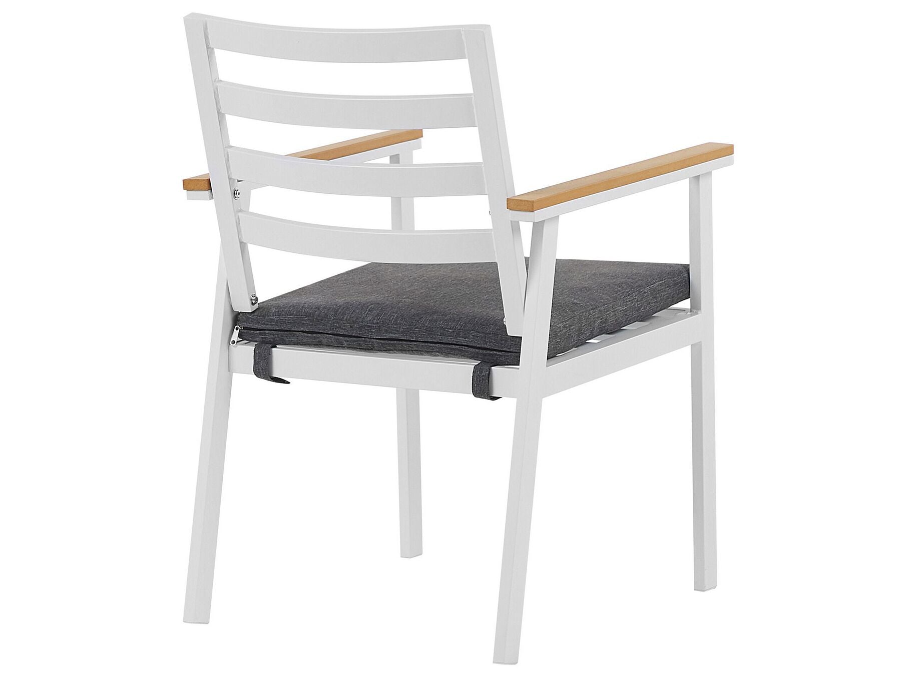 Garden Dining Set 4 Seater CAVOLI with Cushions Metal Grey